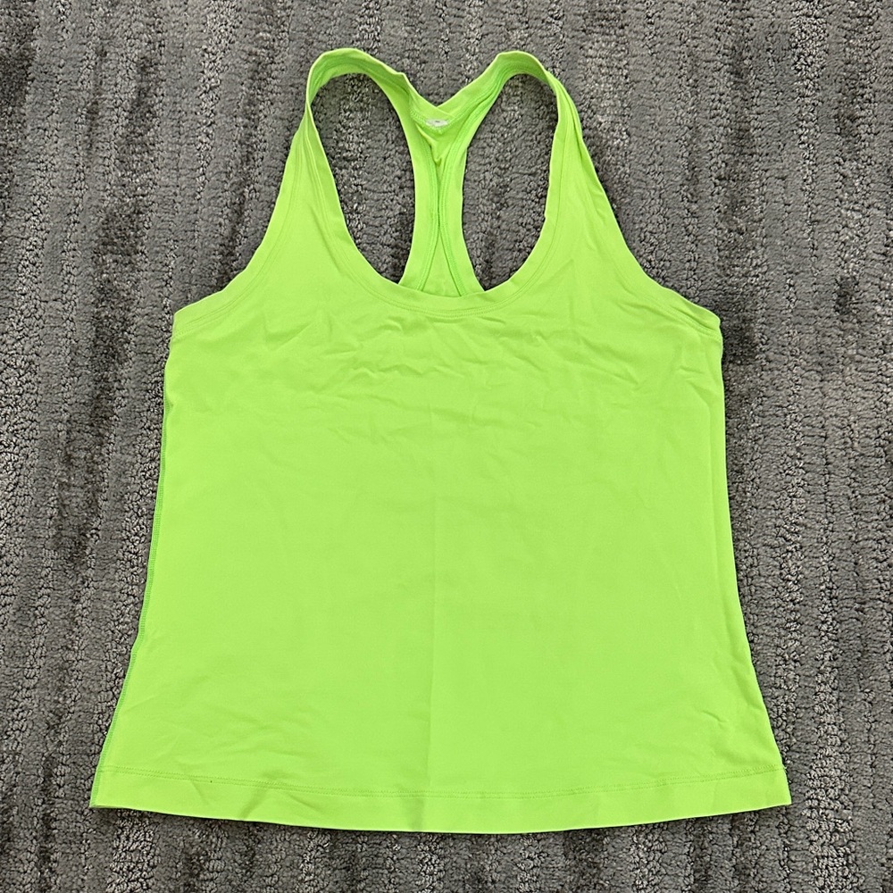 Lululemon Athletica Neon Green Racerback Tank Top
